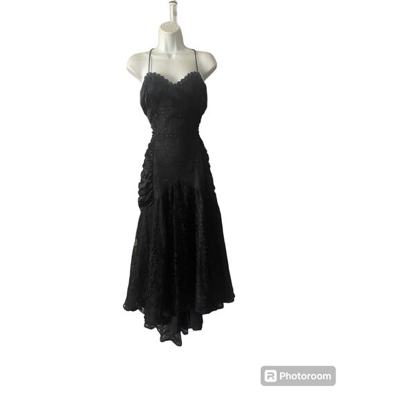 Gunne  Sax By Jessica McClintock high‎ low Lace Dress - Picture 1 of 6